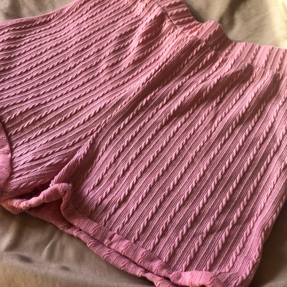 Pink shorts high wasted